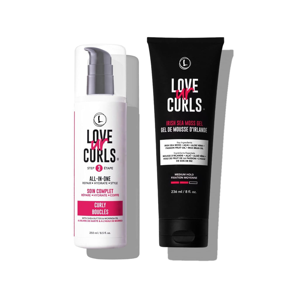 Love Ur Curls crema multiuso para rizos, definición suave y hidratación.