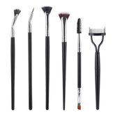 LoveBB set de cepillos para pestañas y cejas, kit de 6 piezas para retoques