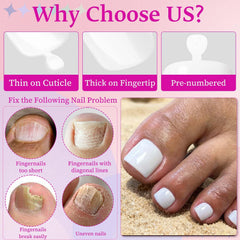 LoveOurHome uñas cortas y cuadradas para dedos de los pies