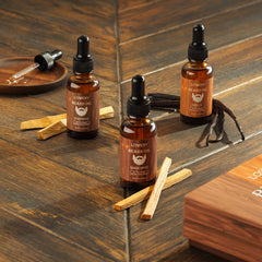 LOVERY aceite para barba pino, textura ligera y barba más suave.