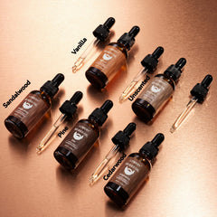 LOVERY aceite para barba vainilla, aroma agradable y control del encrespamiento.