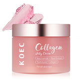 Loyotice Collagen Jelly Cream en bote, crema con textura gel para hidratación suave.