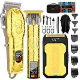 LQT set de cortapelos profesional en dorado para uso doméstico.