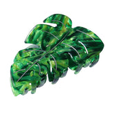 LSVOZ pinza cabello hoja verde 3-5 pulgadas para sujeción diaria.
