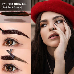 LSxia gel tatuaje cejas gris marrón: equilibrio entre intensidad y naturalidad.