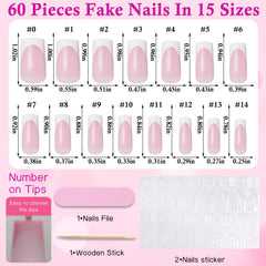 LuckForever kit completo de uñas prensadas para manos y pies, fácil de aplicar