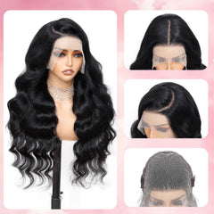 LUCKOKOS virgin human hair close-up showing healthy texture