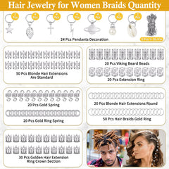 Anillos Lucomb para pelo en dreadlocks, decoran con elegancia