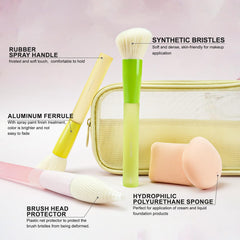 Esponjas lulucolors para maquillaje húmedo o seco, limpieza y cobertura variables.