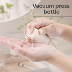 Dispensador airless Lulupack protege la crema del aire y polvo.