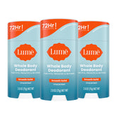 Lume Desodorante Corporal barra suave para uso diario sin irritación.