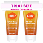 Desodorante para cuerpo Lume mini crema invisible con coco tostado y control de olor.