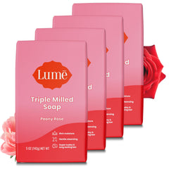 Jabón Lume triple molido con espuma densa para uso diario
