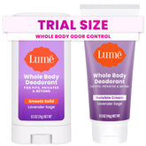 Lume mini bundle packaging for on-the-go freshness.