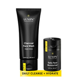 Conjunto Lumin Dúo Dinámico para hombre, rutina simple y piel fresca.