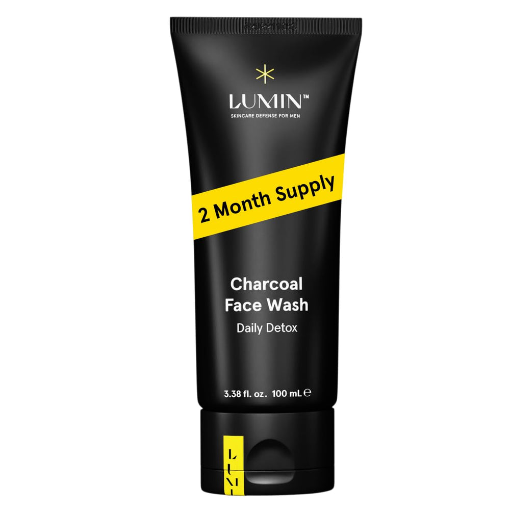 Lumin limpiador facial con carbón activado, purifica la piel sin resecar.