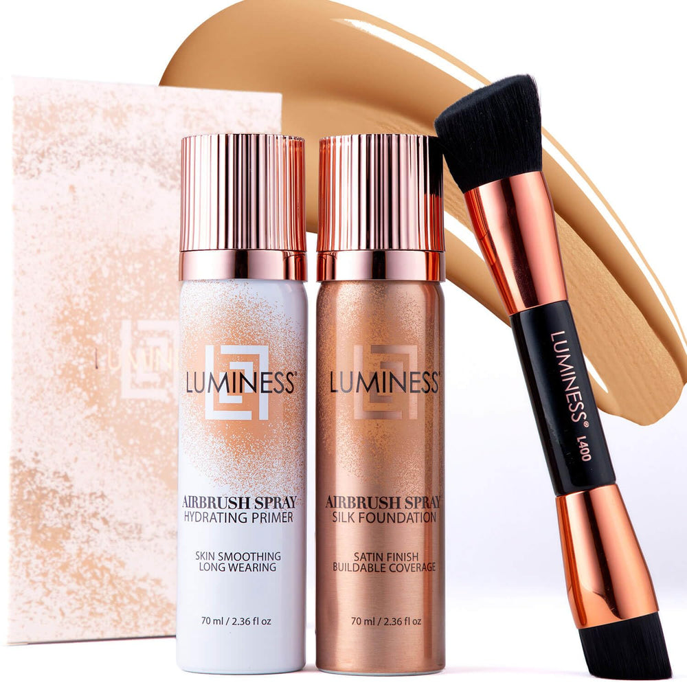 LUMINESS kit aerografico Silk Foundation Medio para tono uniforme y acabado suave