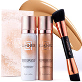 LUMINESS kit aerografico Silk Foundation Medio para tono uniforme y acabado suave