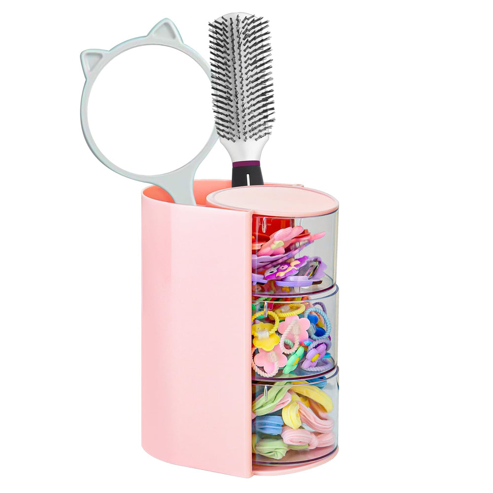 Luscinia Organizador de accesorios para cabello con rotación 180° para facilitar uso diario.