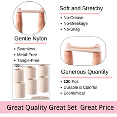 LuSeren: coletero grande de nylon sin costura ideal para pelo grueso.