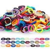 LuSeren lazos para cabello de bebé, 500 piezas, resistentes y coloridos para uso diario.