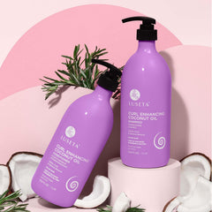 L LUSETA acondicionador rizos con aceite de coco, suaviza y desenreda para rizos definidos.
