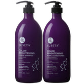 Luseta champú morado botella: neutraliza tonos amarillos para rubios