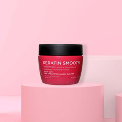 Luseta Keratin Smooth Mascarilla, textura cremosa para absorción suave