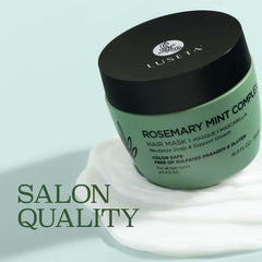 Textura cremosa de Luseta mascarilla deja el cabello suave.