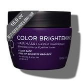 Luseta masque-cheveux-violet-bouteille-16oz hydrate et neutralise les reflets jaunes.