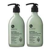 Luseta Rosemary Mint champú botella: fortalecimiento para cabello fino y suave.