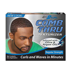 Luster's Curl Text Kit con arcilla define rizos y aporta brillo suave.