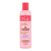 Lusters Pink: aceite ligero para cabello, hidratación y brillo.