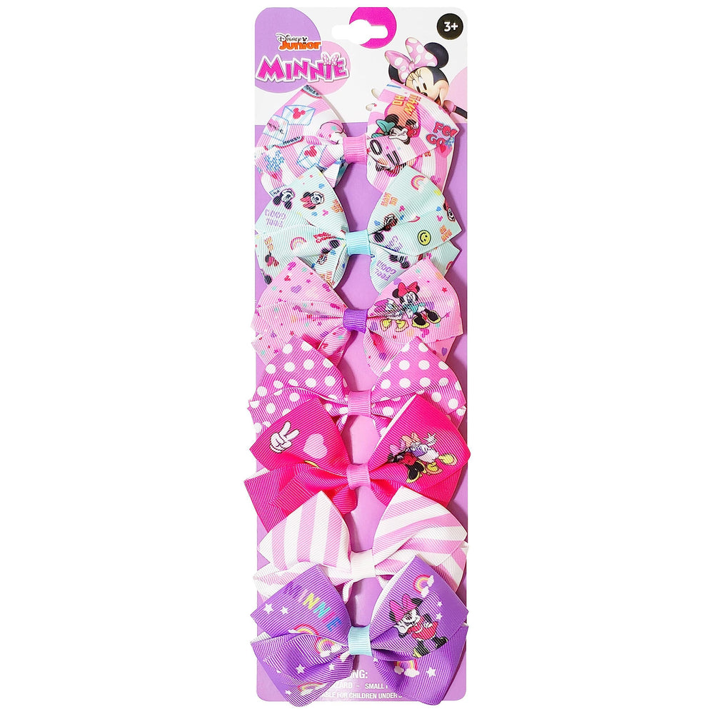 LUV HER Minnie Mouse lazos para el cabello, conjunto de 7 piezas para peinados.