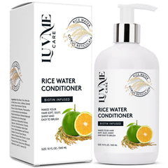 Luv Me Care Rice Water Condicionador en bote, cabello más fuerte.