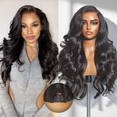 LUVME HAIR peluca de encaje 7x6, sin pegamento, aspecto natural de 20 pulgadas