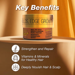 Lux Collection Edge Gro+ 24K Oro, textura ligera que evita apelmazar el cabello.