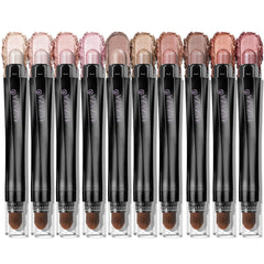 LUXAZA PRO lápiz sombra marrón 10 piezas, definición suave y duradera.