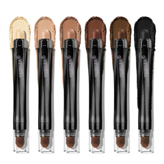 Luxaza Pro set de sombras marron cashmere en empaque, ideal para un aspecto neutro.