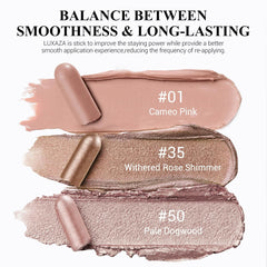 LUXAZA PRO sombras cremosas neutras para acabado mate o con brillo.