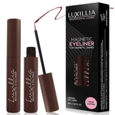 Luxillia delineador magnético marrón a prueba de agua para fijar pestañas.