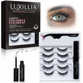 Luxillia kit pestañas magneticas completo para un look natural sin pegamento