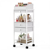Luxspire carrito organizador de maquillaje con cajones para fácil acceso a cosméticos.