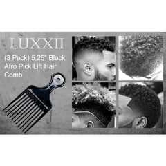 Luxxii peine afro dientes anchos, ideal para rizos densos.