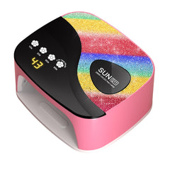 LVAINIT SUNX11 con diseño cristal arcoiris, ideal para manicuras con brillo duradero.