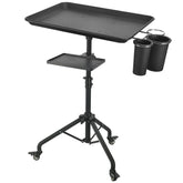LWADALN carrito móvil con bandeja de aluminio y superficie amplia para herramientas.