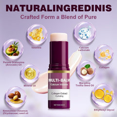 LWei Blvef Calcium Multi Balm Stick applied near eyes for a refreshed look.