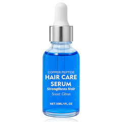 LXMTou Copper Peptide Serum bottle close-up for scalp revitalization.