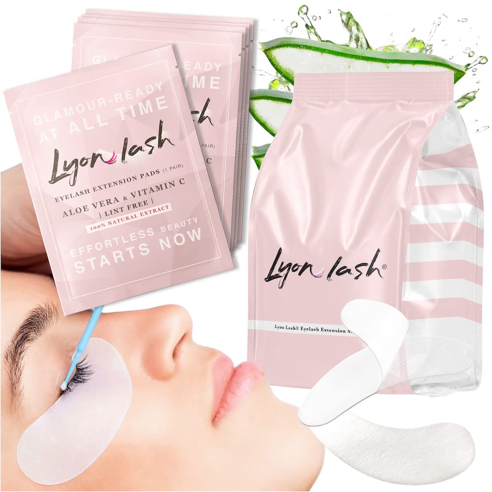 Parche gel Lyon Lash para debajo de los ojos, cómodo para sesiones de extensión.