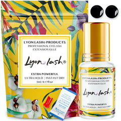 Lyon Lash 5ml: pegamento para extensiones, enfoque bote, unión estable.